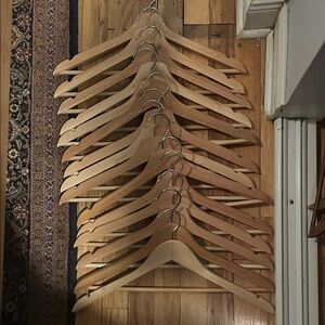 Set of 20 Wooden Hangers